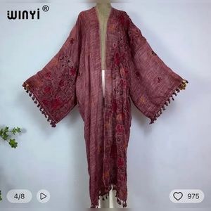 Spun Flowers Kimono